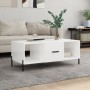 Mesa de centro madera contrachapada blanco brillo 102x50x40 cm de vidaXL, Mesas de centro - Ref: Foro24-829310, Precio: 53,31...