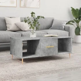 Plywood gray concrete coffee table 102x50x40 cm by vidaXL, Coffee table - Ref: Foro24-829288, Price: 48,74 €, Discount: %