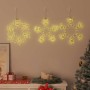 Copos de nieve navideños con 252 LED Cálido 45 x 38 cm PVC en Decoración Festiva y Estacional | Comprar online en Foru.es