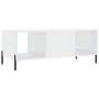 Mesa de centro madera contrachapada blanco brillo 102x50x40 cm de vidaXL, Mesas de centro - Ref: Foro24-829310, Precio: 53,31...