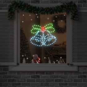 Campana de Navidad con 144 LED Multicolor 56 x 46 cm PVC en Decoración Festiva y Estacional | Comprar online en Foru.es