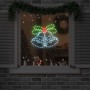 Campana de Navidad con 144 LED Multicolor 56 x 46 cm PVC en Decoración Festiva y Estacional | Comprar online en Foru.es