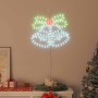 Campana de Navidad con 144 LED Multicolor 56 x 46 cm PVC en Decoración Festiva y Estacional | Comprar online en Foru.es
