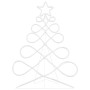 Luz en forma de árbol de Navidad Multicolor 80 x 56 cm PVC en Decoración Festiva y Estacional | Comprar online en Foru.es