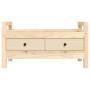 Banco de recibidor madera maciza de pino 80x40x43 cm de vidaXL, Bancos para recibidores y almacenamiento - Ref: Foro24-821784...