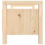 Banco de recibidor madera maciza de pino 80x40x43 cm de vidaXL, Bancos para recibidores y almacenamiento - Ref: Foro24-821784...