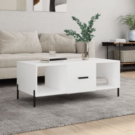 Mesa de centro madera contrachapada blanco 102x50x40 cm de vidaXL, Mesas de centro - Ref: Foro24-829308, Precio: 56,40 €, Des...