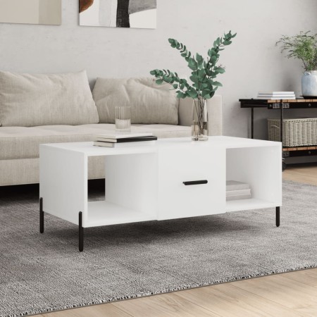 Mesa de centro madera contrachapada blanco 102x50x40 cm de vidaXL, Mesas de centro - Ref: Foro24-829308, Precio: 56,40 €, Des...