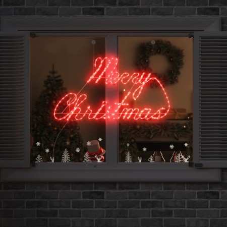 Cartel de Navidad con 216 LED Rojo 99 x 55 x 13 cm Hierro en Decoración Festiva y Estacional | Comprar online en Foru.es