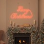 Cartel de Navidad con 216 LED Rojo 99 x 55 x 13 cm Hierro en Decoración Festiva y Estacional | Comprar online en Foru.es