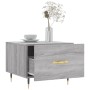 Mesa de centro madera contrachapada gris Sonoma 50x50x40 cm de vidaXL, Mesas de centro - Ref: Foro24-829360, Precio: 40,14 €,...