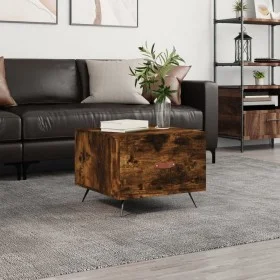 Smoked oak engineered wood coffee table 50x50x40 cm by vidaXL, Coffee table - Ref: Foro24-829342, Price: 52,24 €, Discount: %