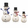 Familia de Muñecos de Nieve Navideños con 270 LED 3 pcs Cálido en Decoración Festiva y Estacional | Comprar online en Foru.es