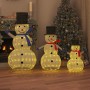 Familia de Muñecos de Nieve Navideños con 270 LED 3 pcs Cálido en Decoración Festiva y Estacional | Comprar online en Foru.es
