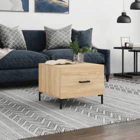 Mesa de centro madera contrachapada roble Sonoma 50x50x40 cm de vidaXL, Mesas de centro - Ref: Foro24-829402, Precio: 42,89 €...
