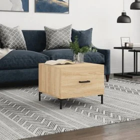 Oak Sonoma plywood coffee table 50x50x40 cm by vidaXL, Coffee table - Ref: Foro24-829402, Price: 42,51 €, Discount: %