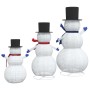 Familia de Muñecos de Nieve Navideños con 270 LED 3 pcs Cálido en Decoración Festiva y Estacional | Comprar online en Foru.es