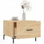 Mesa de centro madera contrachapada roble Sonoma 50x50x40 cm de vidaXL, Mesas de centro - Ref: Foro24-829402, Precio: 42,89 €...