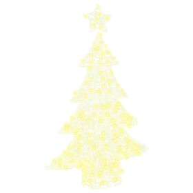 Árbol de Navidad con 100 LED cálido 120 cm Acrílico en Decoración Festiva y Estacional | Comprar online en Foru.es
