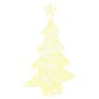 Árbol de Navidad con 100 LED cálido 120 cm Acrílico en Decoración Festiva y Estacional | Comprar online en Foru.es