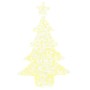 Árbol de Navidad con 100 LED cálido 120 cm Acrílico en Decoración Festiva y Estacional | Comprar online en Foru.es
