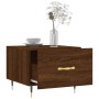 Mesa de centro madera contrachapada roble marrón 50x50x40 cm de vidaXL, Mesas de centro - Ref: Foro24-829362, Precio: 42,11 €...