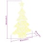 Árbol de Navidad con 100 LED cálido 120 cm Acrílico en Decoración Festiva y Estacional | Comprar online en Foru.es