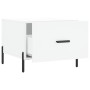 Mesa de centro madera de ingeniería blanca 50x50x40 cm de vidaXL, Mesas de centro - Ref: Foro24-829412, Precio: 42,94 €, Desc...