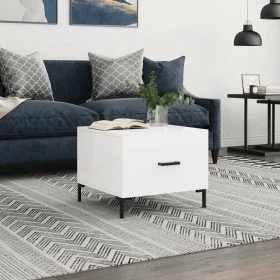 Engineered wood white gloss coffee table 50x50x40 cm by vidaXL, Coffee table - Ref: Foro24-829400, Price: 42,37 €, Discount: %