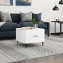 Mesa de centro madera de ingeniería brillo blanco 50x50x40 cm de vidaXL, Mesas de centro - Ref: Foro24-829432, Precio: 42,37 ...
