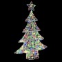 Árbol de Navidad con 100 LED Multicolor 120 cm Acrílico en Decoración Festiva y Estacional | Comprar online en Foru.es