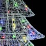 Árbol de Navidad con 100 LED Multicolor 120 cm Acrílico en Decoración Festiva y Estacional | Comprar online en Foru.es