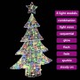 Árbol de Navidad con 100 LED Multicolor 120 cm Acrílico en Decoración Festiva y Estacional | Comprar online en Foru.es