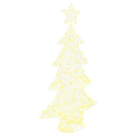 Árbol de Navidad con 160 LED cálido 150 cm Acrílico en Decoración Festiva y Estacional | Comprar online en Foru.es