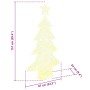 Árbol de Navidad con 160 LED cálido 150 cm Acrílico en Decoración Festiva y Estacional | Comprar online en Foru.es