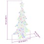 Árbol de Navidad con 160 LED Multicolor 150 cm Acrílico en Decoración Festiva y Estacional | Comprar online en Foru.es