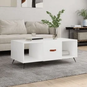 Mesa de centro madera contrachapada blanco 102x50x40 cm de vidaXL, Mesas de centro - Ref: Foro24-829268, Precio: 49,02 €, Des...
