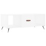 Mesa de centro madera contrachapada blanco 102x50x40 cm de vidaXL, Mesas de centro - Ref: Foro24-829268, Precio: 49,43 €, Des...