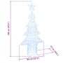 Árbol de Navidad con 240 LED frío 180 cm Acrílico en Decoración Festiva y Estacional | Comprar online en Foru.es