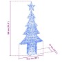 Árbol de Navidad con 240 LED Azul 180 cm Acrílico en Decoración Festiva y Estacional | Comprar online en Foru.es