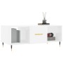 Mesa de centro madera contrachapada blanco brillo 102x50x40 cm de vidaXL, Mesas de centro - Ref: Foro24-829278, Precio: 47,84...