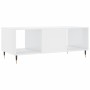 Mesa de centro madera contrachapada blanco brillo 102x50x40 cm de vidaXL, Mesas de centro - Ref: Foro24-829278, Precio: 47,84...