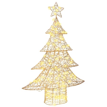 Árbol de Navidad con 120 LED cálido 120,5 cm PET en Decoración Festiva y Estacional | Comprar online en Foru.es