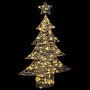Árbol de Navidad con 120 LED cálido 120,5 cm PET en Decoración Festiva y Estacional | Comprar online en Foru.es