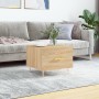 Mesa de centro madera contrachapada roble Sonoma 50x50x40 cm de vidaXL, Mesas de centro - Ref: Foro24-829370, Precio: 40,17 €...