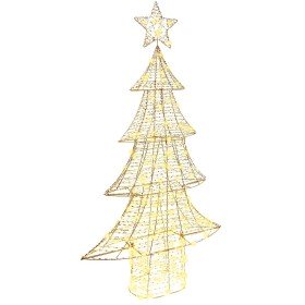 Árbol de Navidad con 160 LED cálido 150 cm PET en Decoración Festiva y Estacional | Comprar online en Foru.es