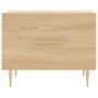 Mesa de centro madera contrachapada roble Sonoma 50x50x40 cm de vidaXL, Mesas de centro - Ref: Foro24-829370, Precio: 40,17 €...