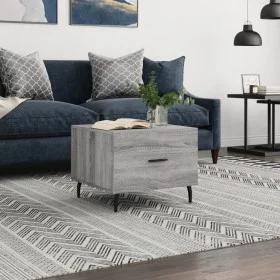 Mesa de centro madera contrachapada gris Sonoma 50x50x40 cm de vidaXL, Mesas de centro - Ref: Foro24-829440, Precio: 42,24 €,...
