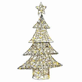 Árbol de Navidad con 120 LED cálido 120 cm Ratán en Decoración Festiva y Estacional | Comprar online en Foru.es