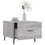 Mesa de centro madera contrachapada gris Sonoma 50x50x40 cm de vidaXL, Mesas de centro - Ref: Foro24-829440, Precio: 42,60 €,...